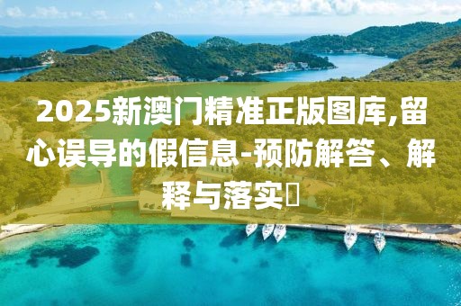 2025新澳门精准正版图库,留心误导的假信息-预防解答、解释与落实​